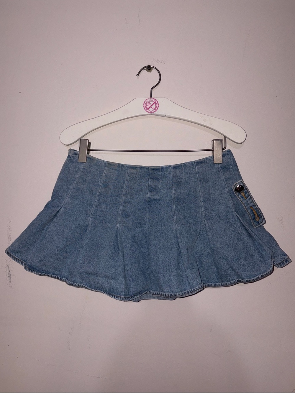 Finesse Y2K Light Blue Denim Mini Skirt
